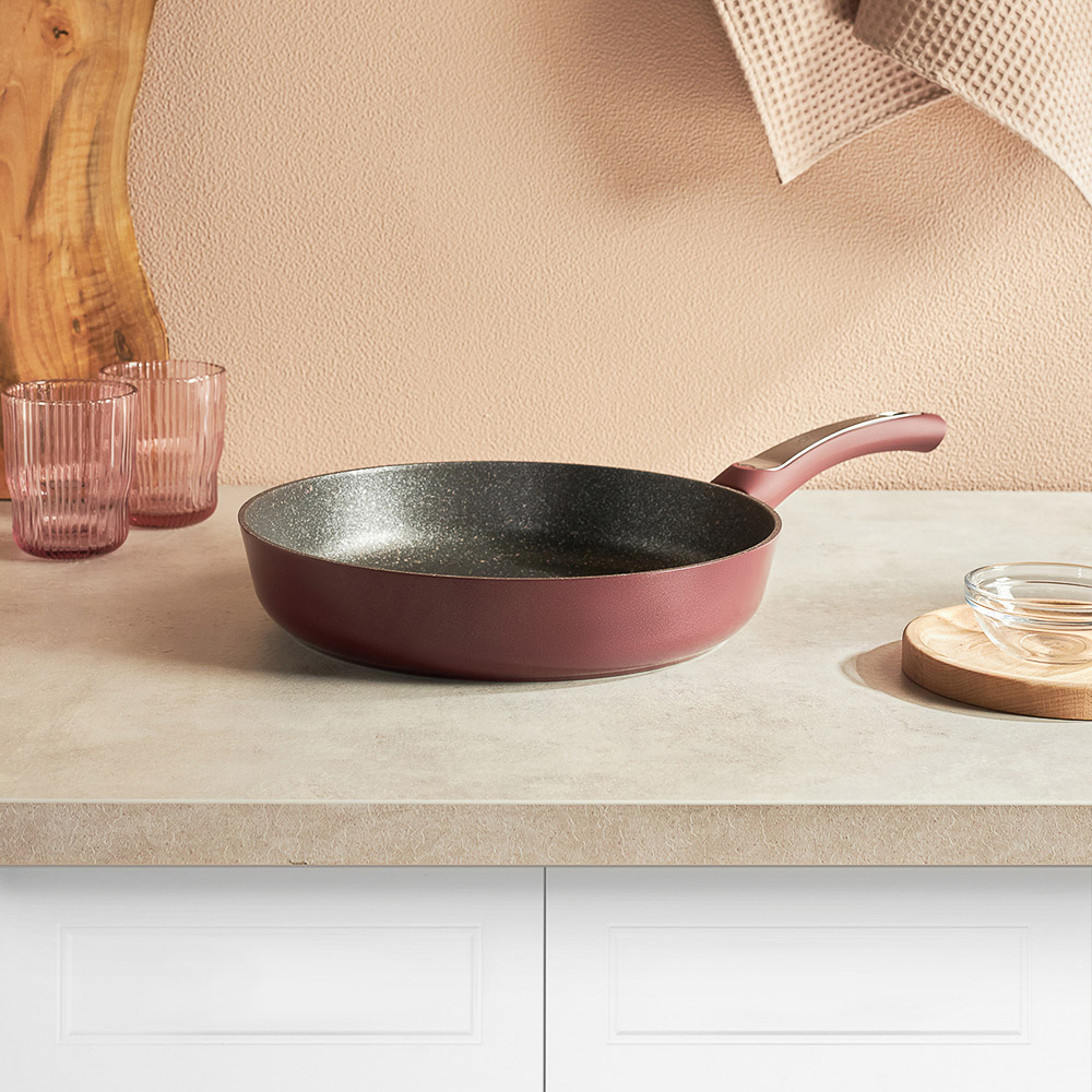 SATOSHI Ла Мери Сковорода литая d=28см, антипригарное покрытие мрамор, индукция, арт.№ 846-485