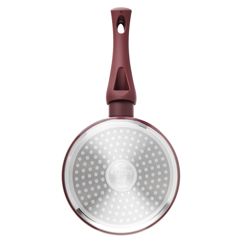 SATOSHI Ла Мери Ковш литой 1,3л, d16х8,5см, с крышкой, антипригарное покрытие мрамор, индукция, арт.№ 846-487