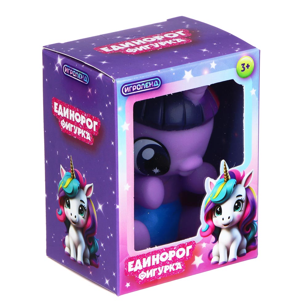 ИГРОЛЕНД Фигурка единорог, PVC, 6,5х5х8,5 см, арт.№ 258-067