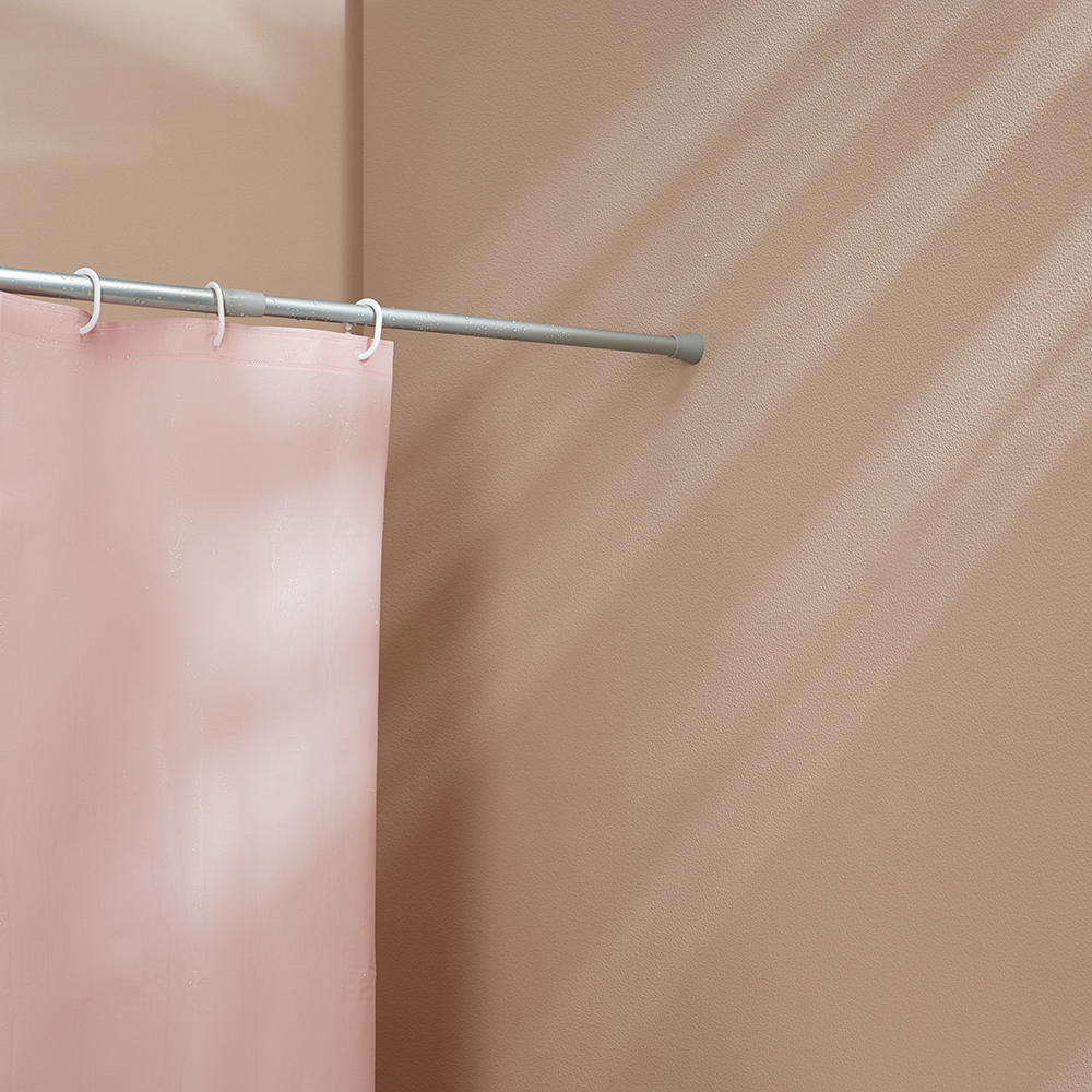 Карниз для шторы в ванную тм VETTA 2,6м, алюминий, серебристый, арт.№ 461-306