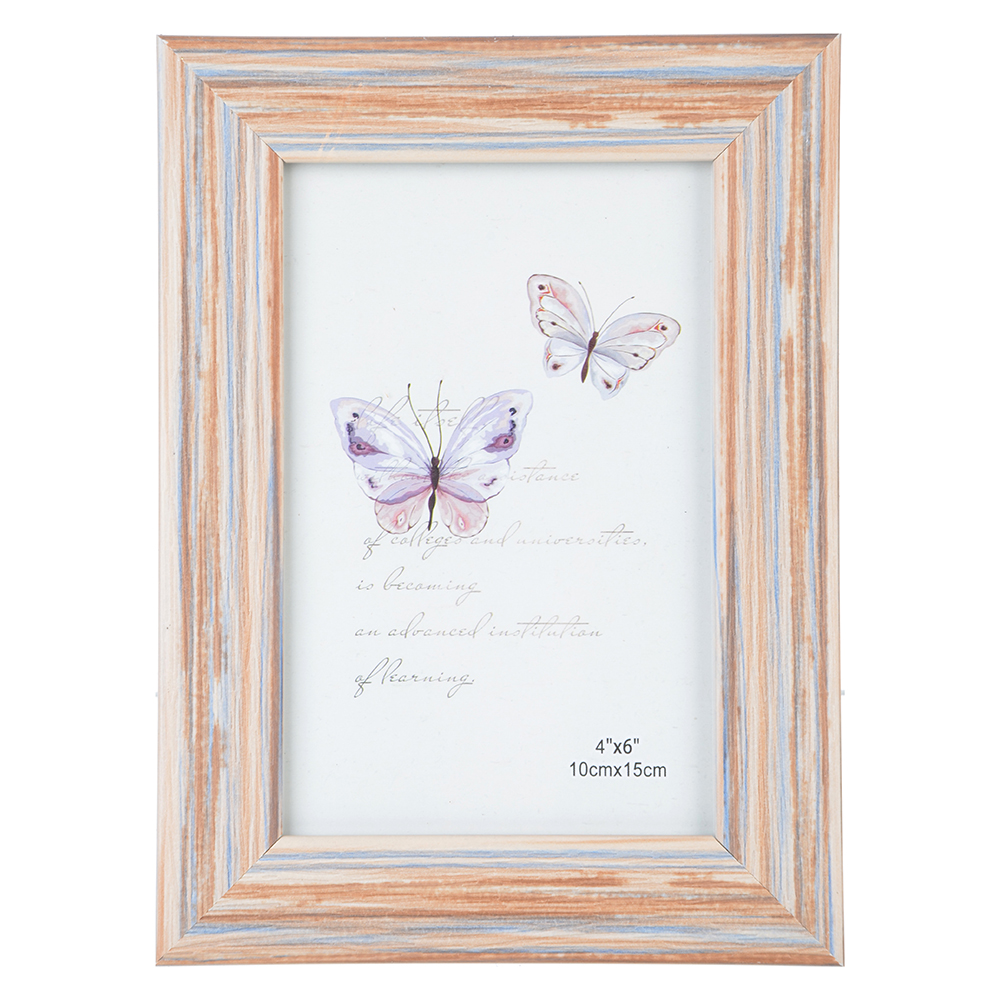 Фоторамка 10х15, 2 цвета, МДФ, пластик, арт 1, арт.№ 520-528