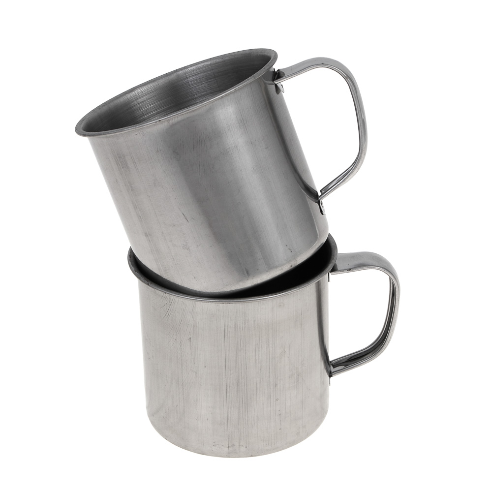 Набор туристической посуды тм AZOR FISHING, 8 предметов в чехле, нерж.сталь, арт.№ 127-082