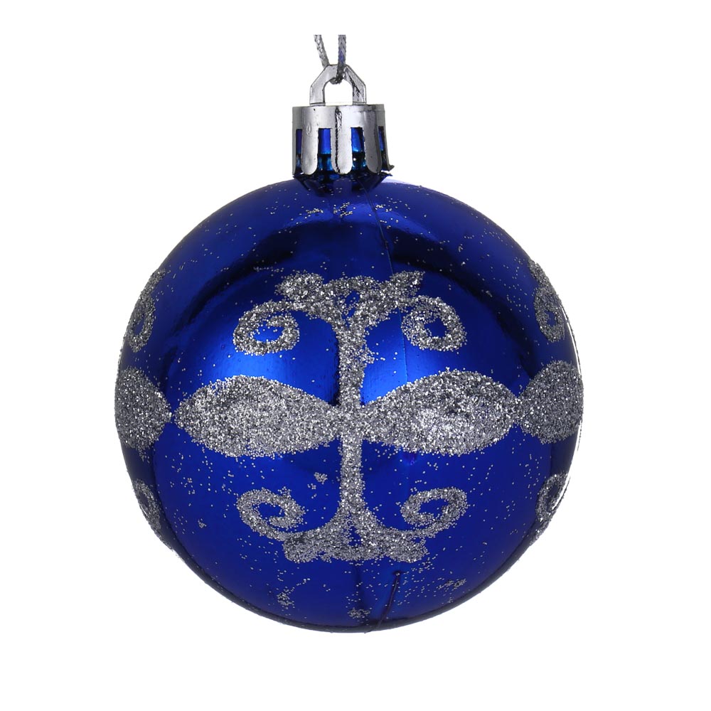 СНОУ БУМ Набор шаров 6 см, 6 шт, синий, 26-135, арт.№ 373-565