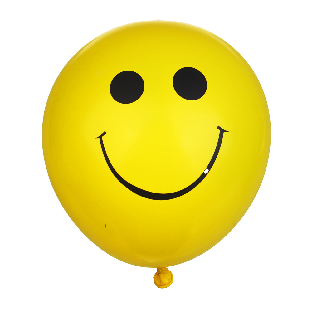 Набор воздушных шаров "Смайлы", 12", 5шт, латекс, арт.№ 518-254