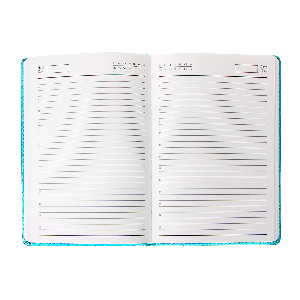 Ежедневник недатир."Фэшн" А5, 320стр, тверд.обл.с поролоном, глянцевый фактурный ПУ, пакет, 3 цв., арт.№ 572-064