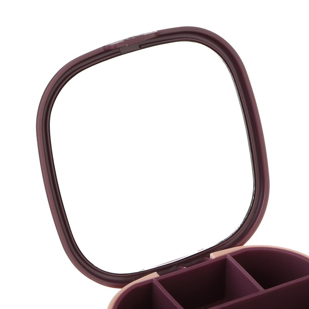 Шкатулка для украшений, 10x10x3 см, пластик, 2 цвета, арт.№ 504-968