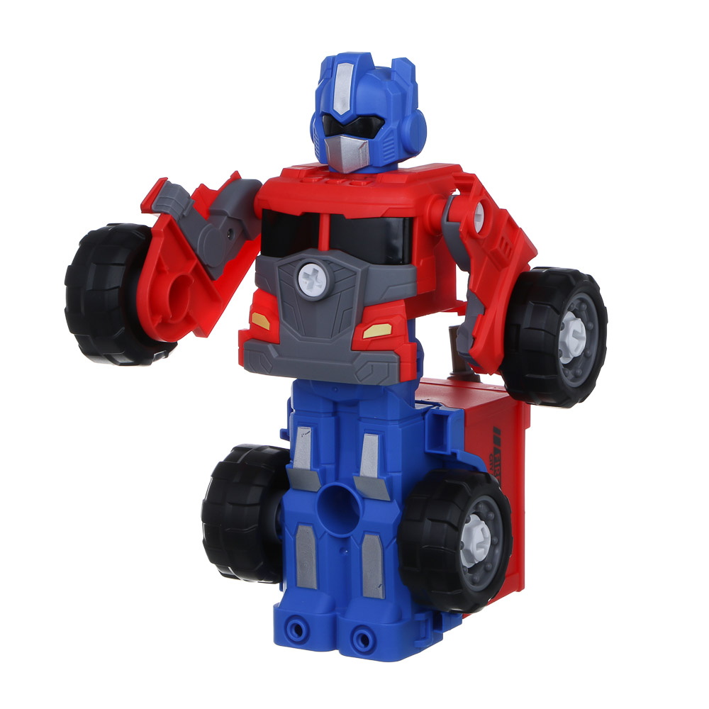 ИГРОЛЕНД Робот "Воин города" трансформирующийся, отвертка, свет, звук, 3хLR41, ABS, 14,5х16х23,7см, арт.№ 296-131