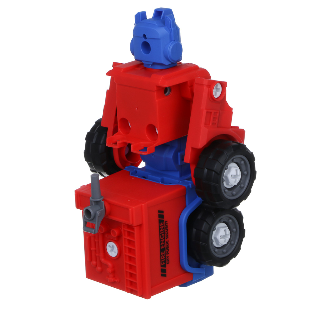 ИГРОЛЕНД Робот "Воин города" трансформирующийся, отвертка, свет, звук, 3хLR41, ABS, 14,5х16х23,7см, арт.№ 296-131