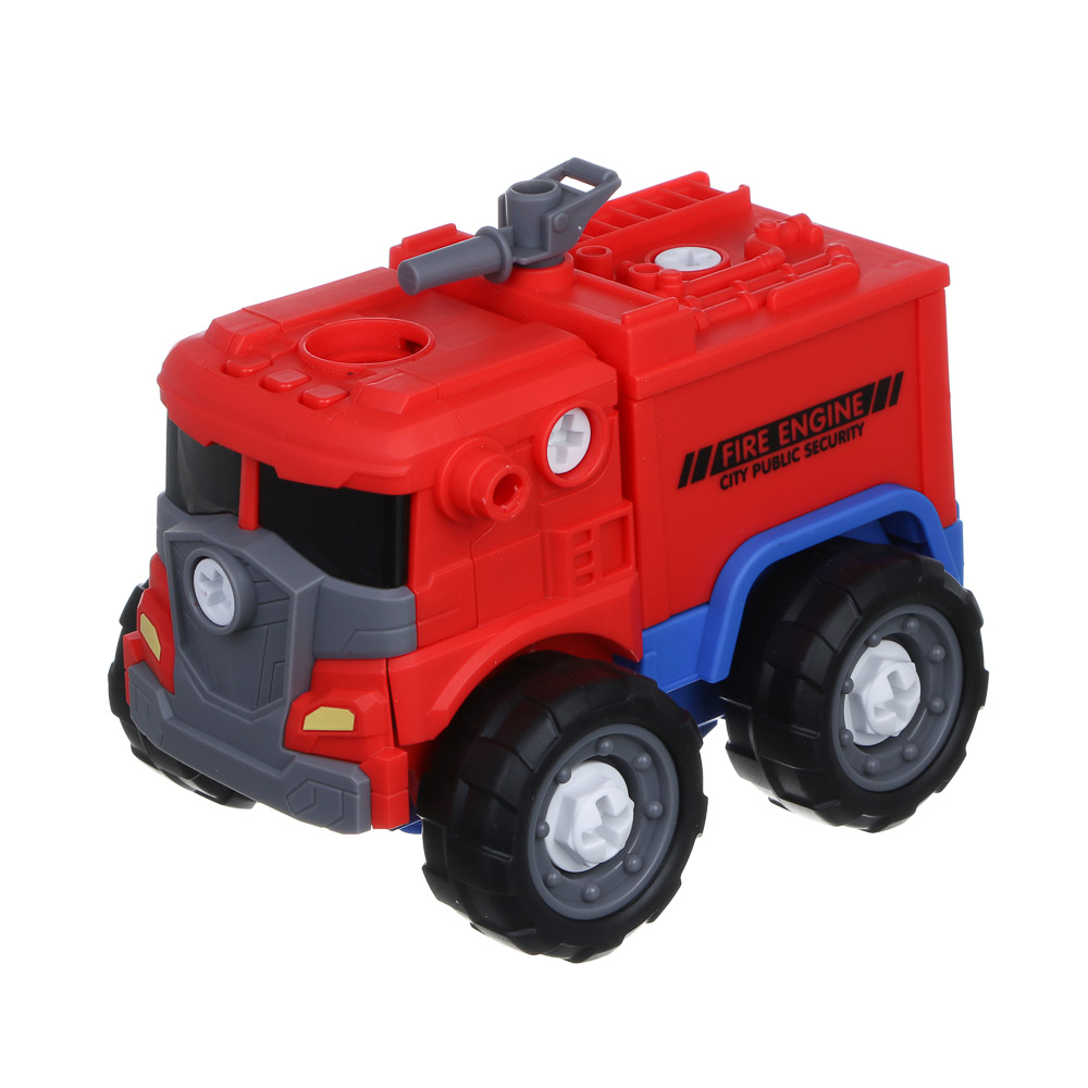 ИГРОЛЕНД Робот "Воин города" трансформирующийся, отвертка, свет, звук, 3хLR41, ABS, 14,5х16х23,7см, арт.№ 296-131