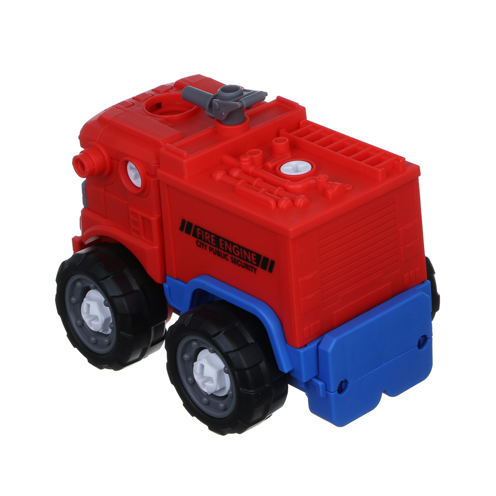 ИГРОЛЕНД Робот "Воин города" трансформирующийся, отвертка, свет, звук, 3хLR41, ABS, 14,5х16х23,7см, арт.№ 296-131