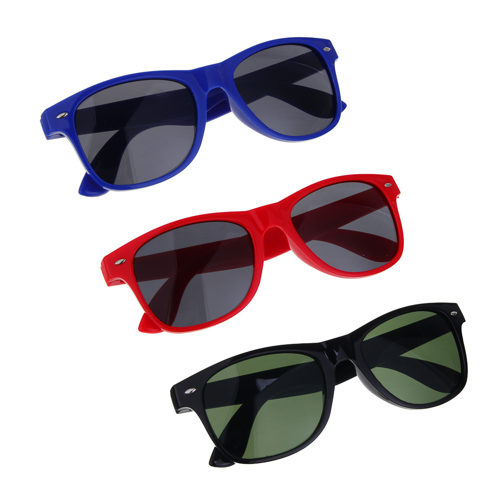 GALANTE Очки солнцезащитные, пластик, 144x43мм, 3 цвета, арт.№ 304-501