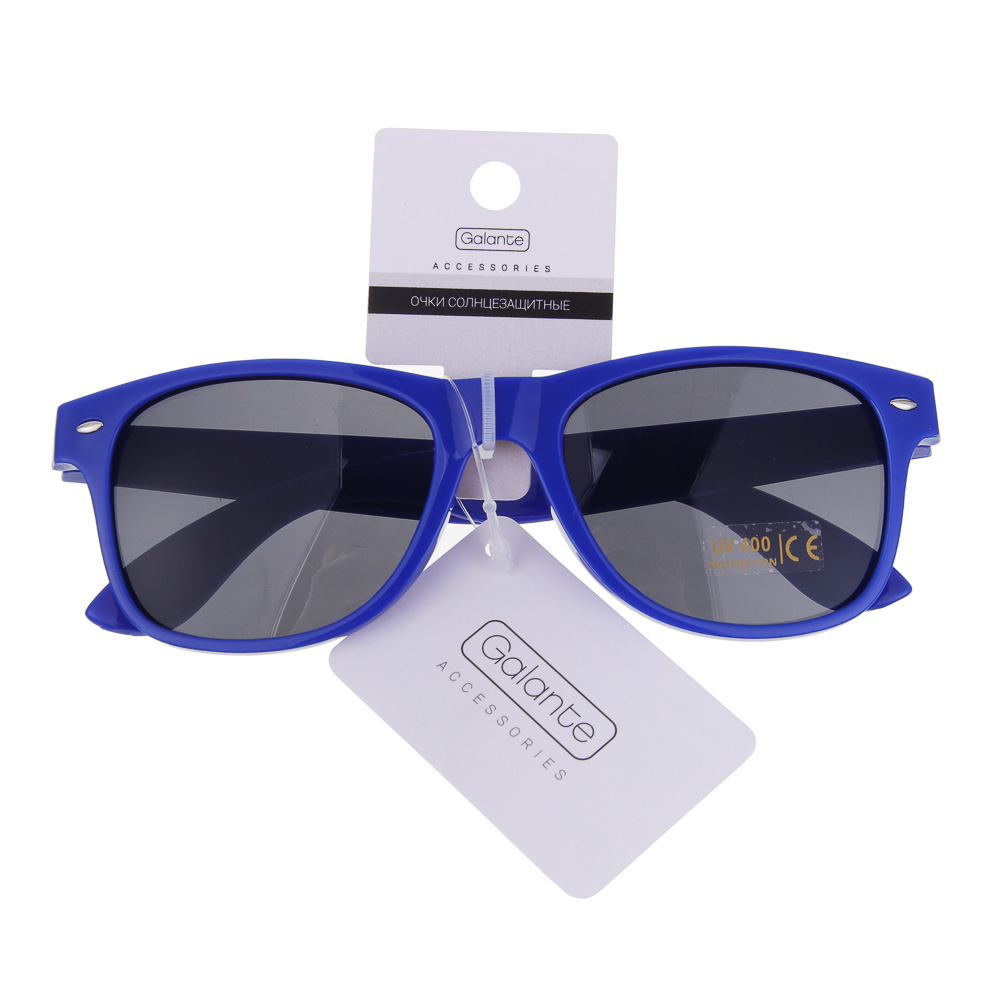 GALANTE Очки солнцезащитные, пластик, 144x43мм, 3 цвета, арт.№ 304-501
