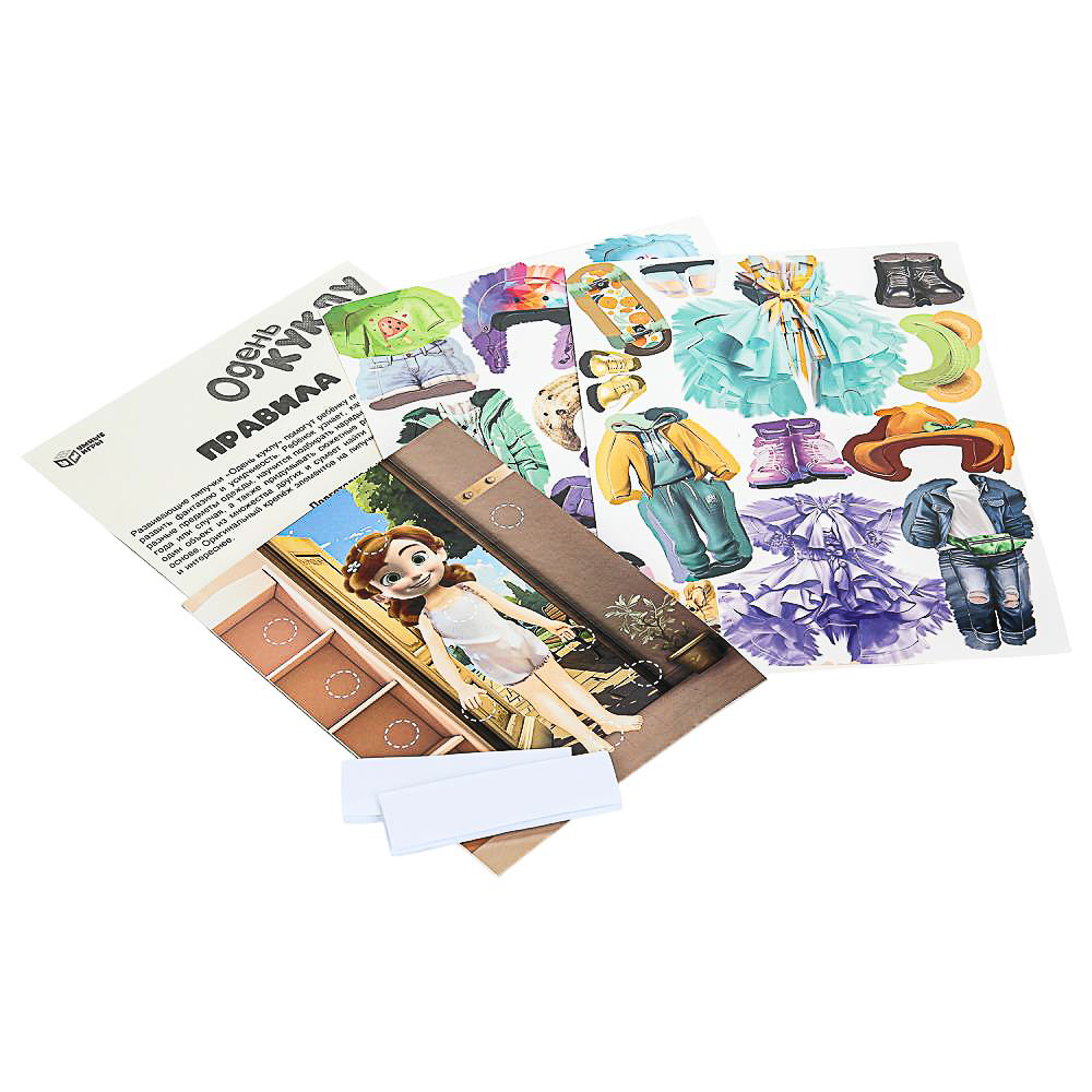 УМКА Развивающая игра "Липучки", в коробке, 22,х35х1см, 4 дизайна, арт.№ 874-127