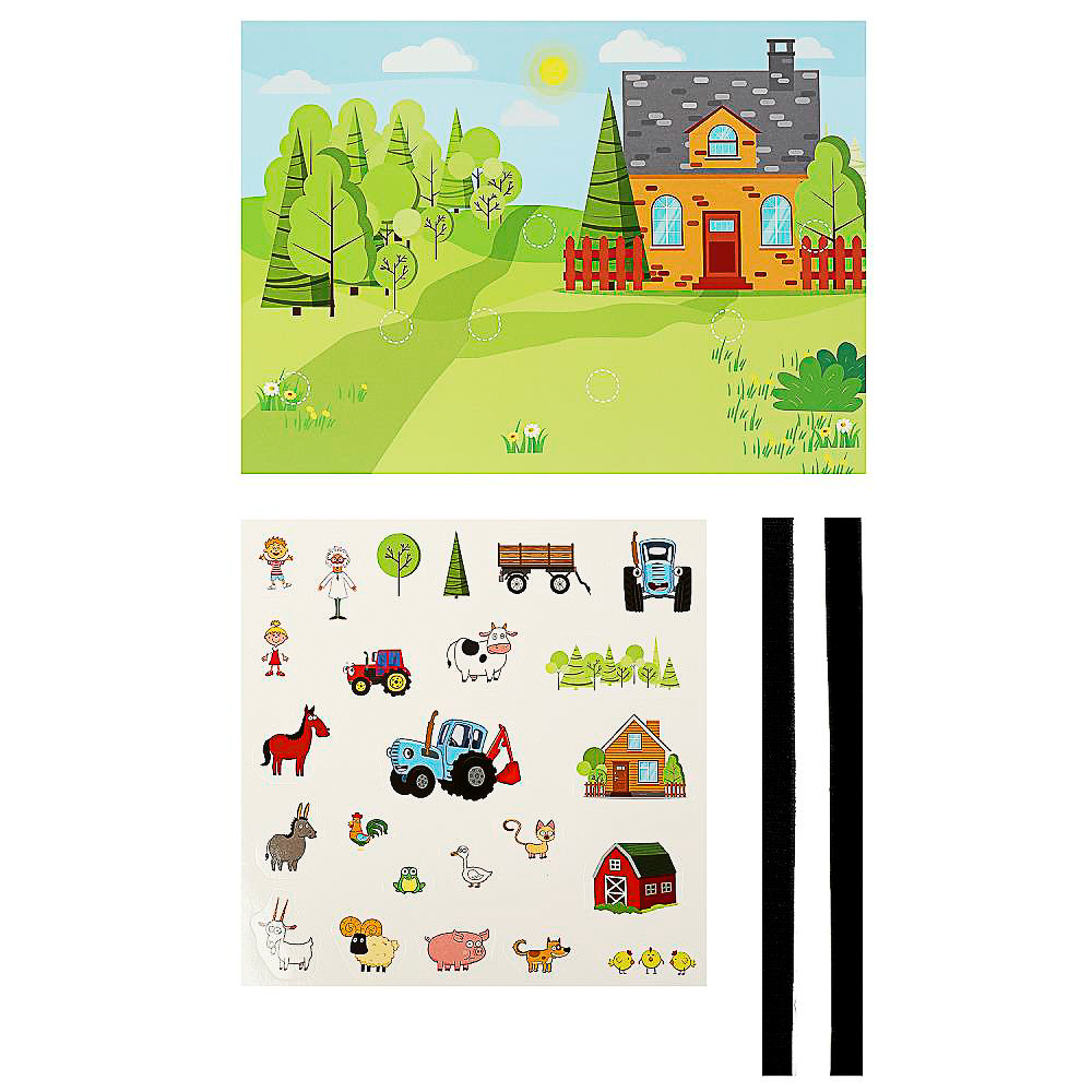 УМКА Развивающая игра "Липучки", в коробке, 22,х35х1см, 4 дизайна, арт.№ 874-127