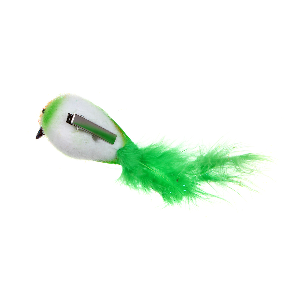 INBLOOM Птица на прищепке 17x5см, пенополистирол, страусиное перо, арт.№ 153-118