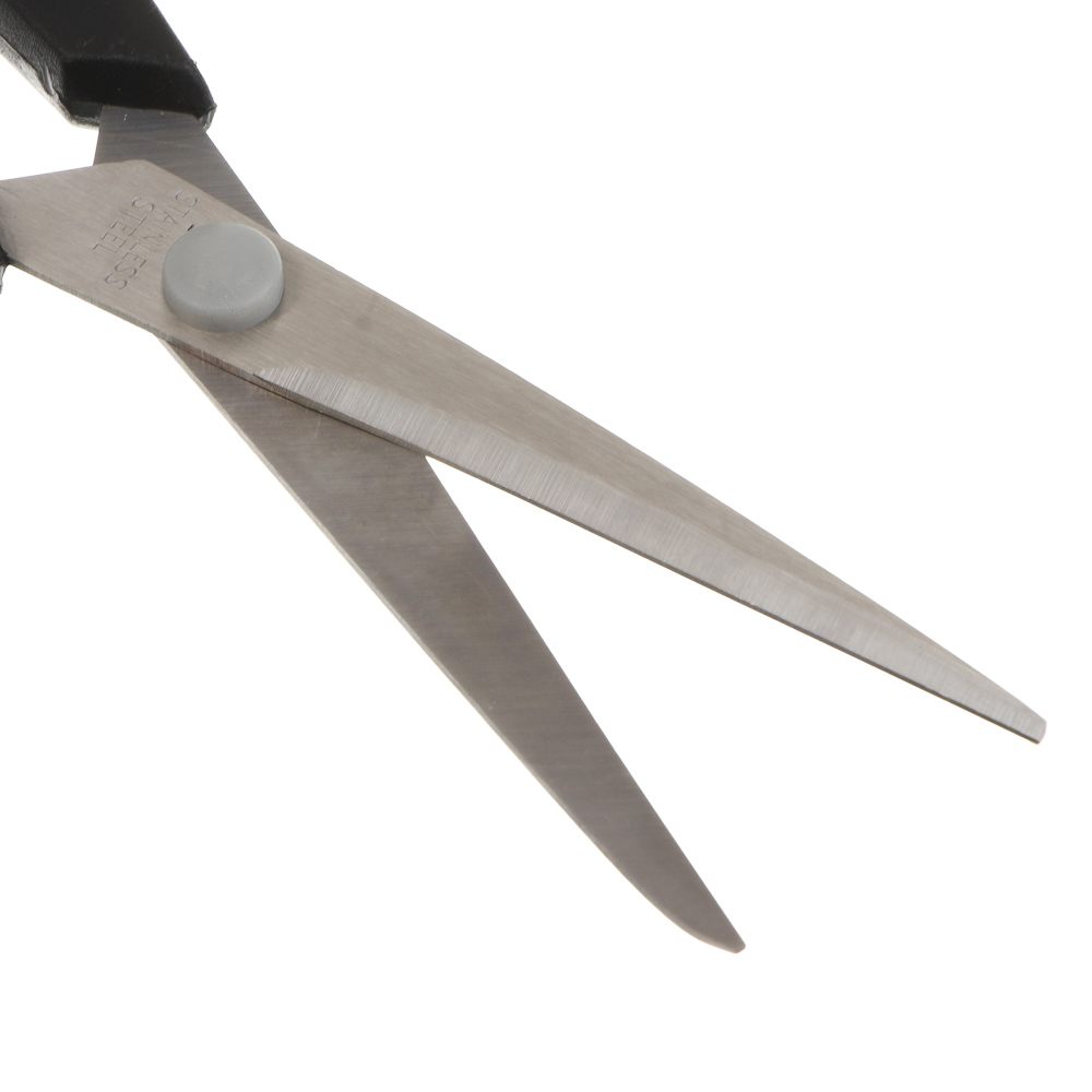 Ножницы канцелярские ClipStudio 19см, двуцветные пласт.ручки, на карточке, арт.№ 589-002