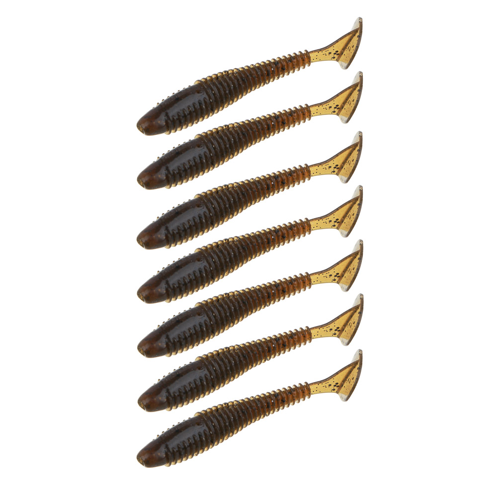 KAIDA Приманка силиконовая ТВИСТЕР 3", 8см, 4гр, HT001, 7шт, арт.№ 145-273