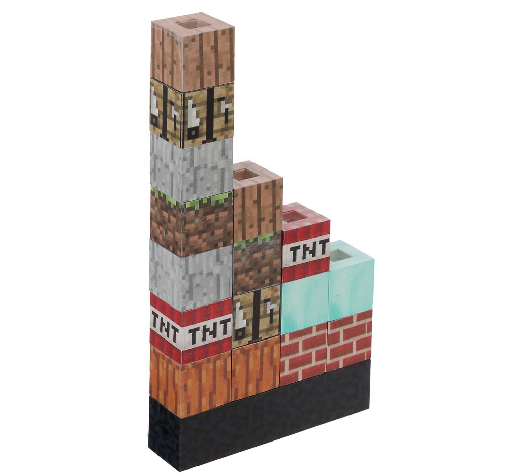 Светильник-ночник BY Блоки, 3W, USB, 13x3x15см, пластик, чёрный, арт.№ 476-455