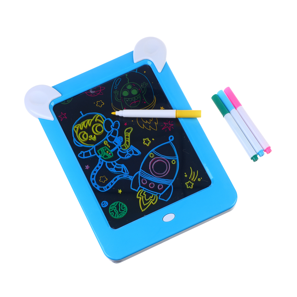 ХОББИХИТ Планшет магический со светом, 3хАА, ABS, PVC, 19х26х2,5 см, голубой, арт.№ 280-034