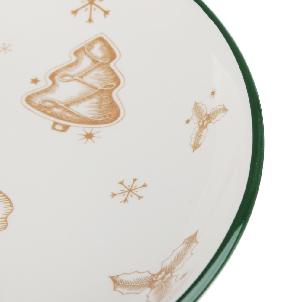 MILLIMI Пряничный домик Блюдо круглое 22х3см, керамика, арт.№ 820-122