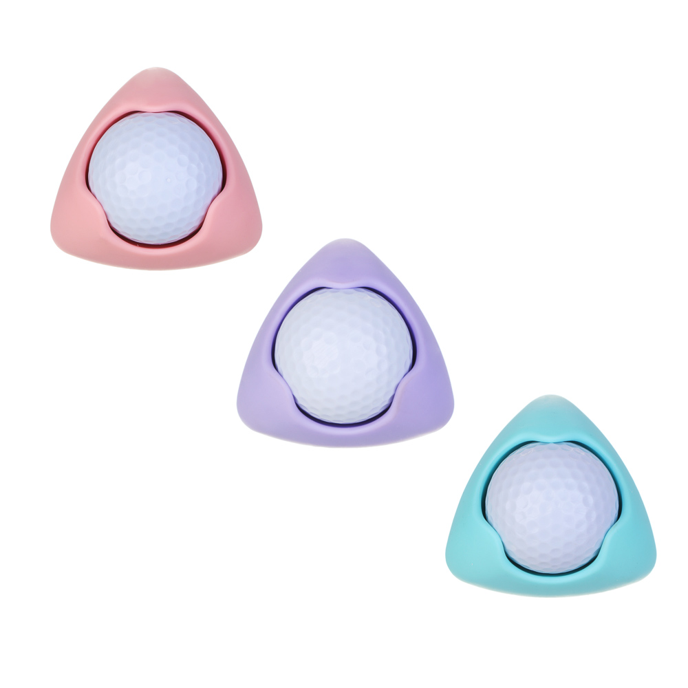 SILAPRO Массажер для тела "Гольф мяч", 6.8x4.5см, PP, TPR, 3 цвета, арт.№ 192-001