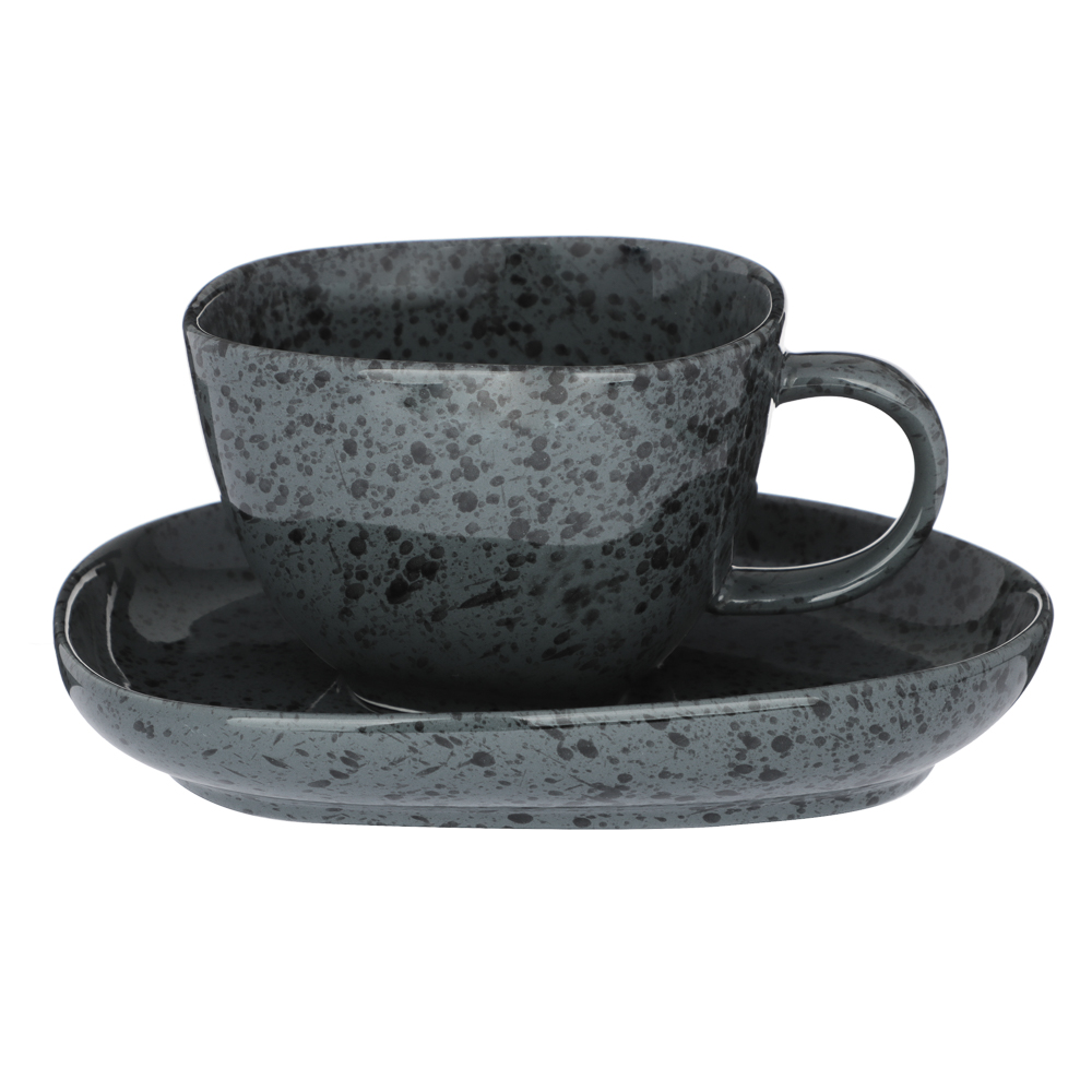 Ivlev Chef Оникс Набор чайный 2пр, 250мл, 15см, фарфор, арт.№ 816-359