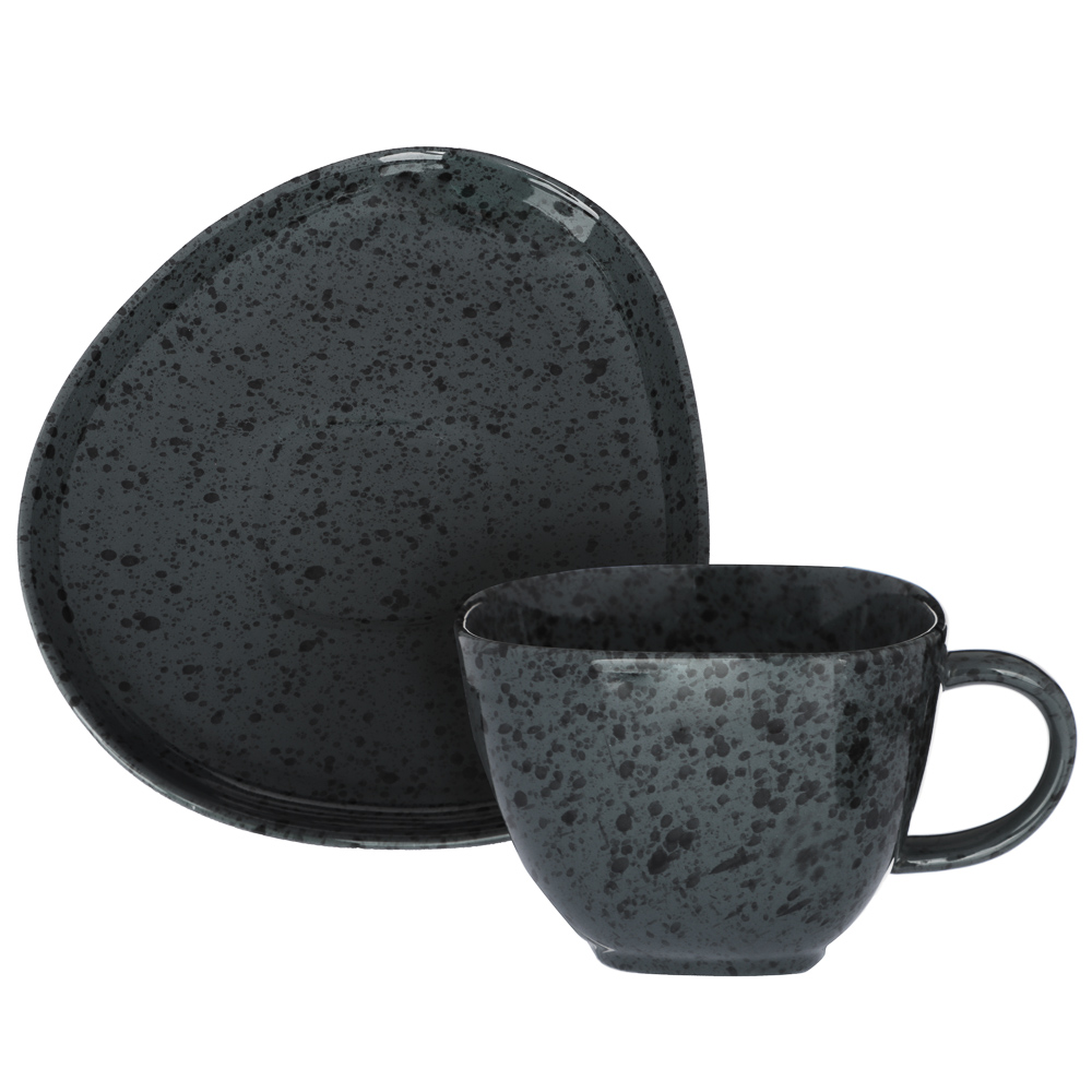 Ivlev Chef Оникс Набор чайный 2пр, 250мл, 15см, фарфор, арт.№ 816-359