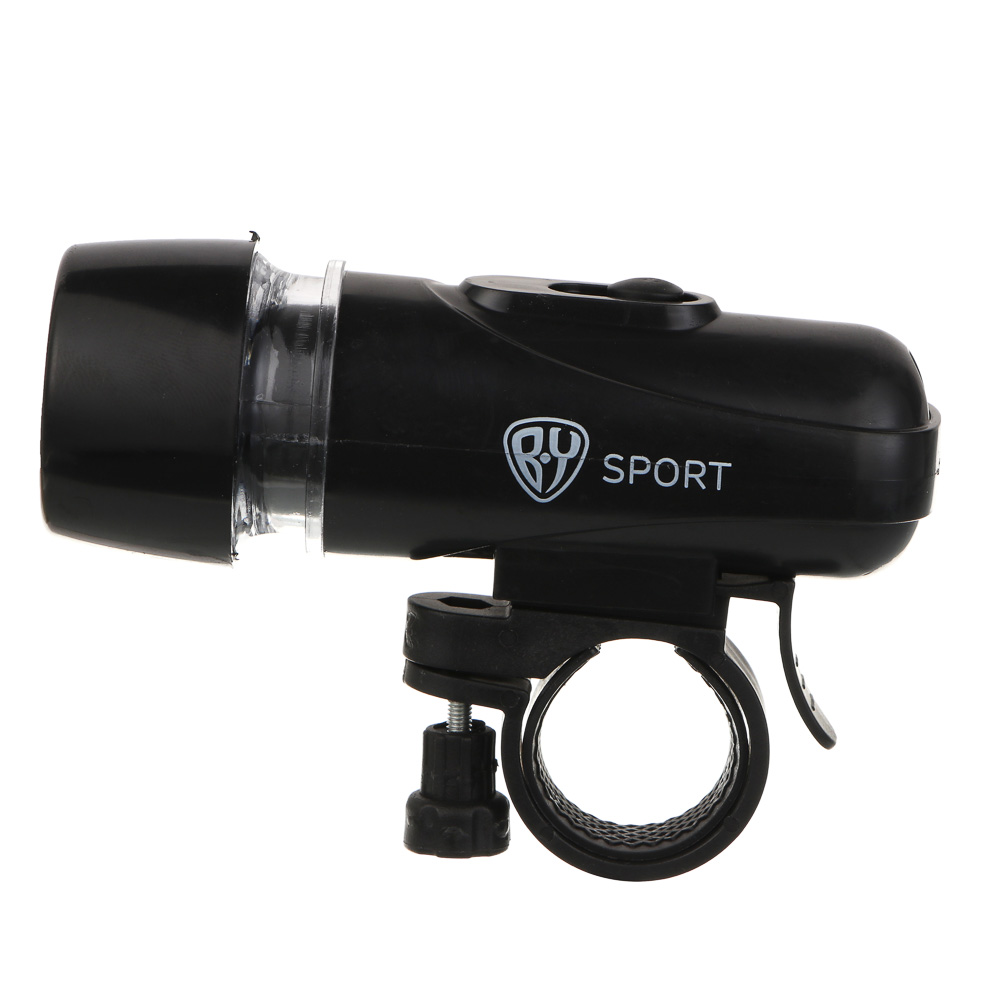 Фонарь велосипедный передний, тм BY SPORT, 3 режима, 5 LED,  4xААА, арт.№ 195-018