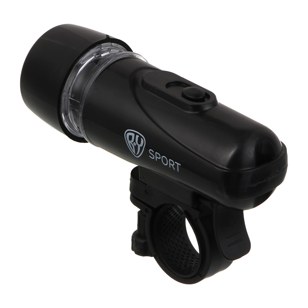 Фонарь велосипедный передний, тм BY SPORT, 3 режима, 5 LED,  4xААА, арт.№ 195-018