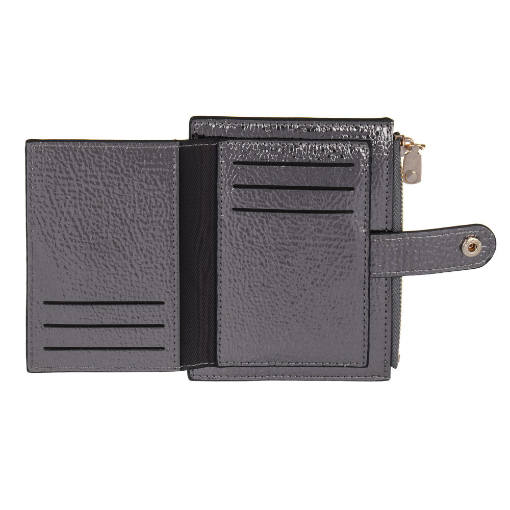 ЮL Айслин Кошелек для карт, купюр и монет, полиуретан, 13,5х9,5 см, 3 цвета, КЖ24-01, арт.№ 303-011