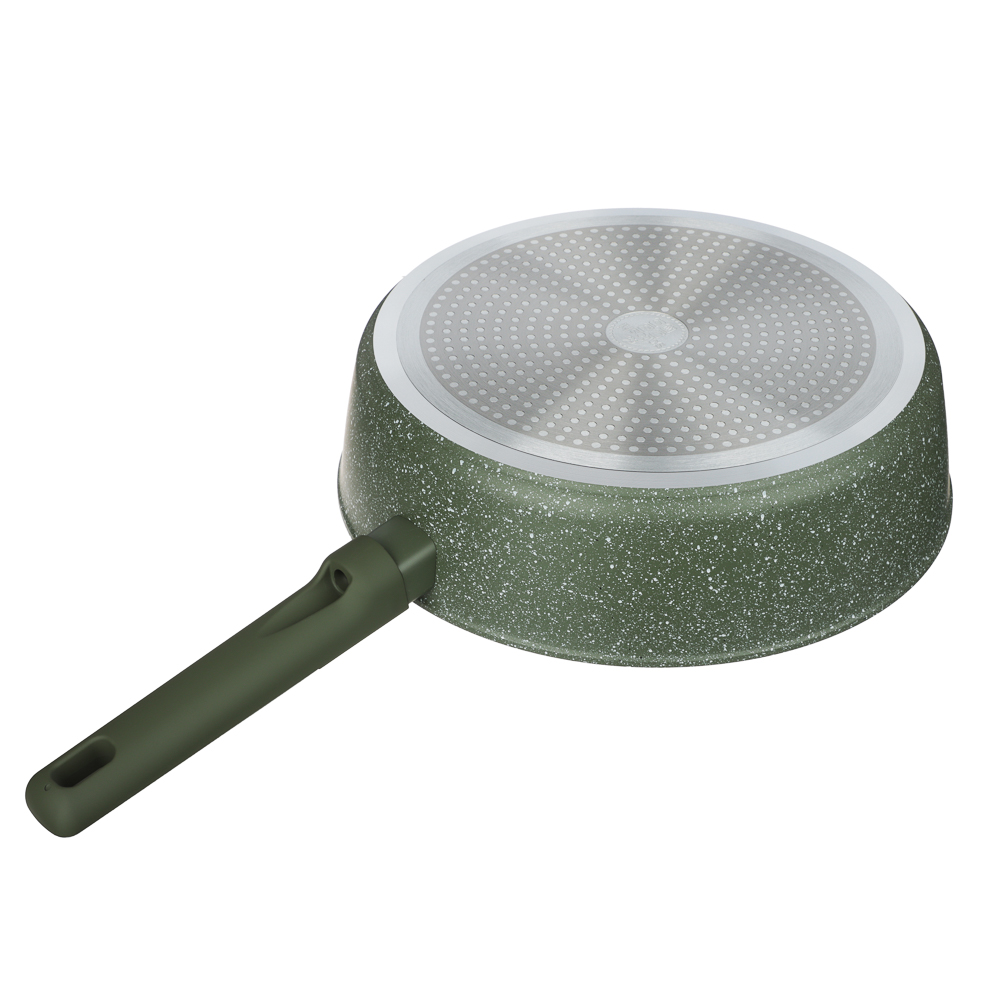 SATOSHI Кантри Сковорода литая глубокая d=28см, антипригарное покрытие мрамор, индукция, 3 цвета, арт.№ 846-762