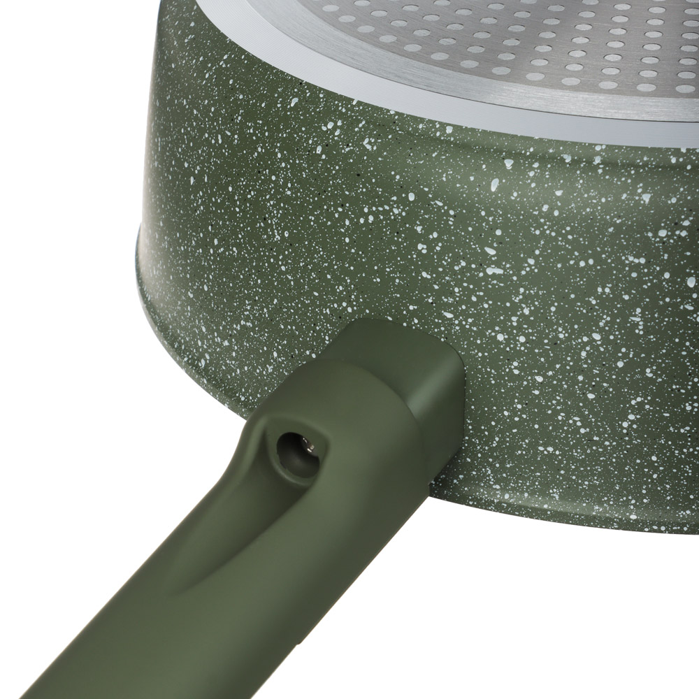 SATOSHI Кантри Сковорода литая глубокая d=28см, антипригарное покрытие мрамор, индукция, 3 цвета, арт.№ 846-762