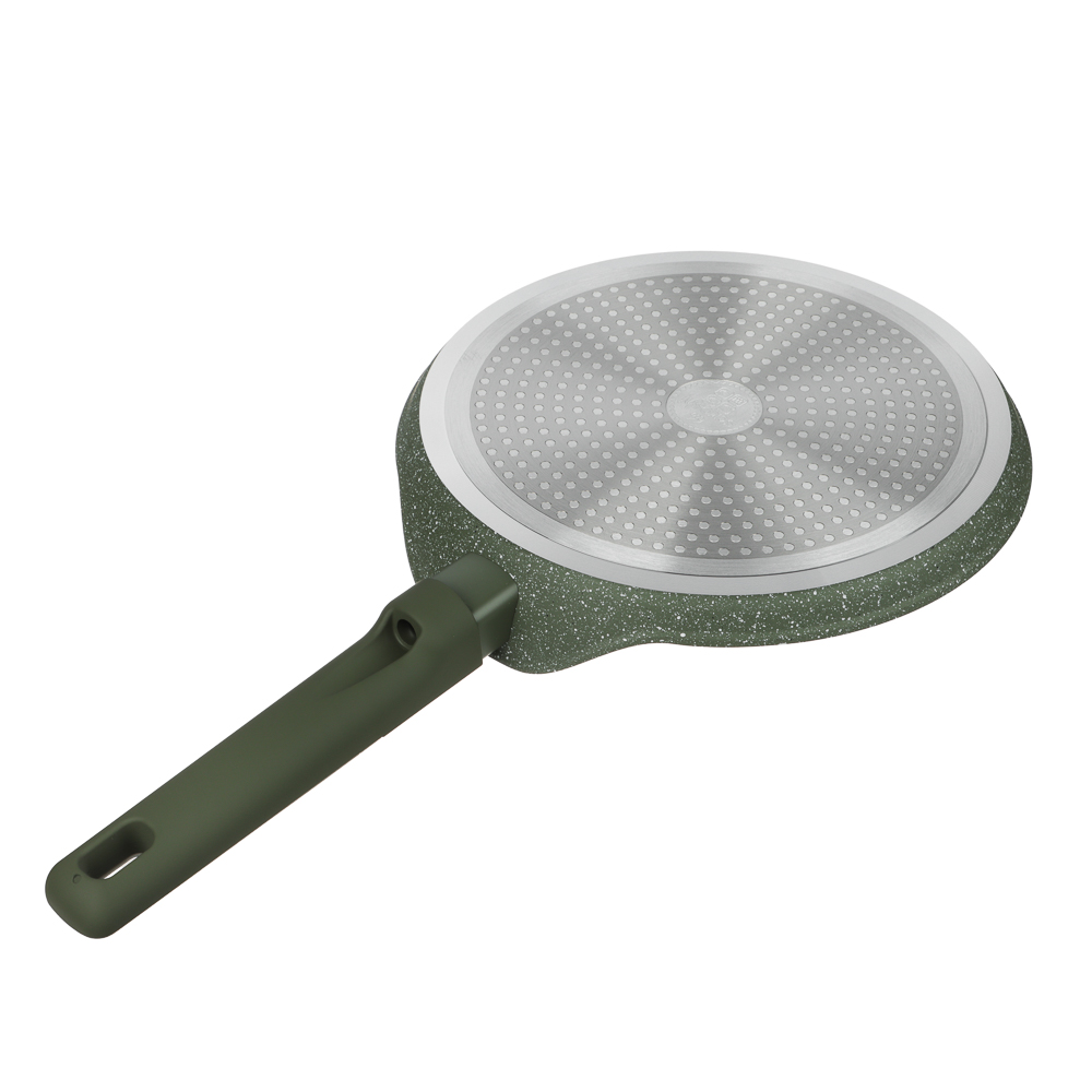 SATOSHI Кантри Сковорода литая блинная d24см, антипригарное покрытие мрамор, индукция, 3 цвета, арт.№ 846-763