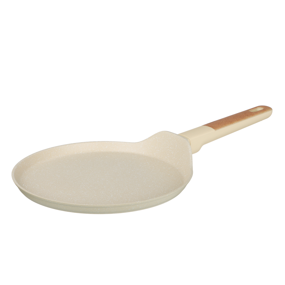 SATOSHI Кантри Сковорода литая блинная d24см, антипригарное покрытие мрамор, индукция, 3 цвета, арт.№ 846-763