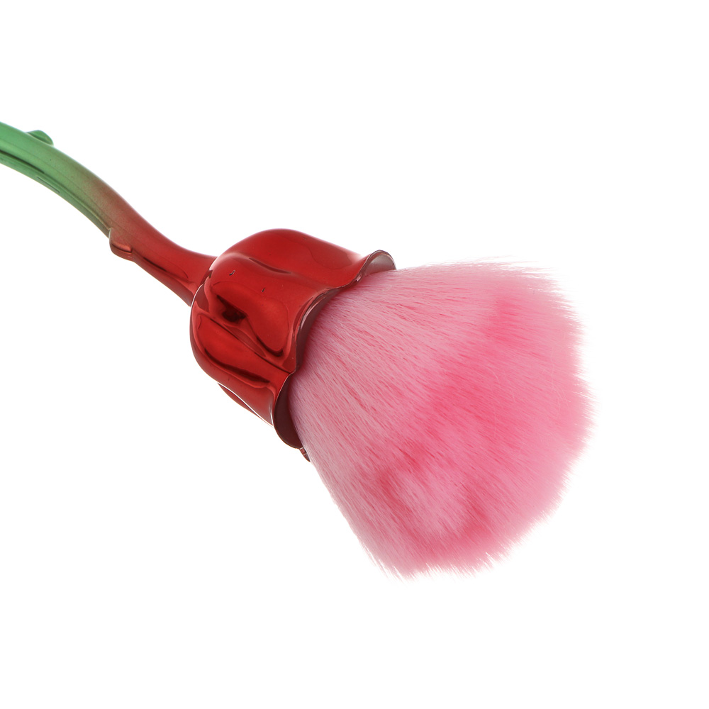 Кисть для румян и хайлайтера тм ЮНИLOOK La Rose, пластик, нейлон, 15,6см, 2 цвета, подар.уп., арт.№ 357-404