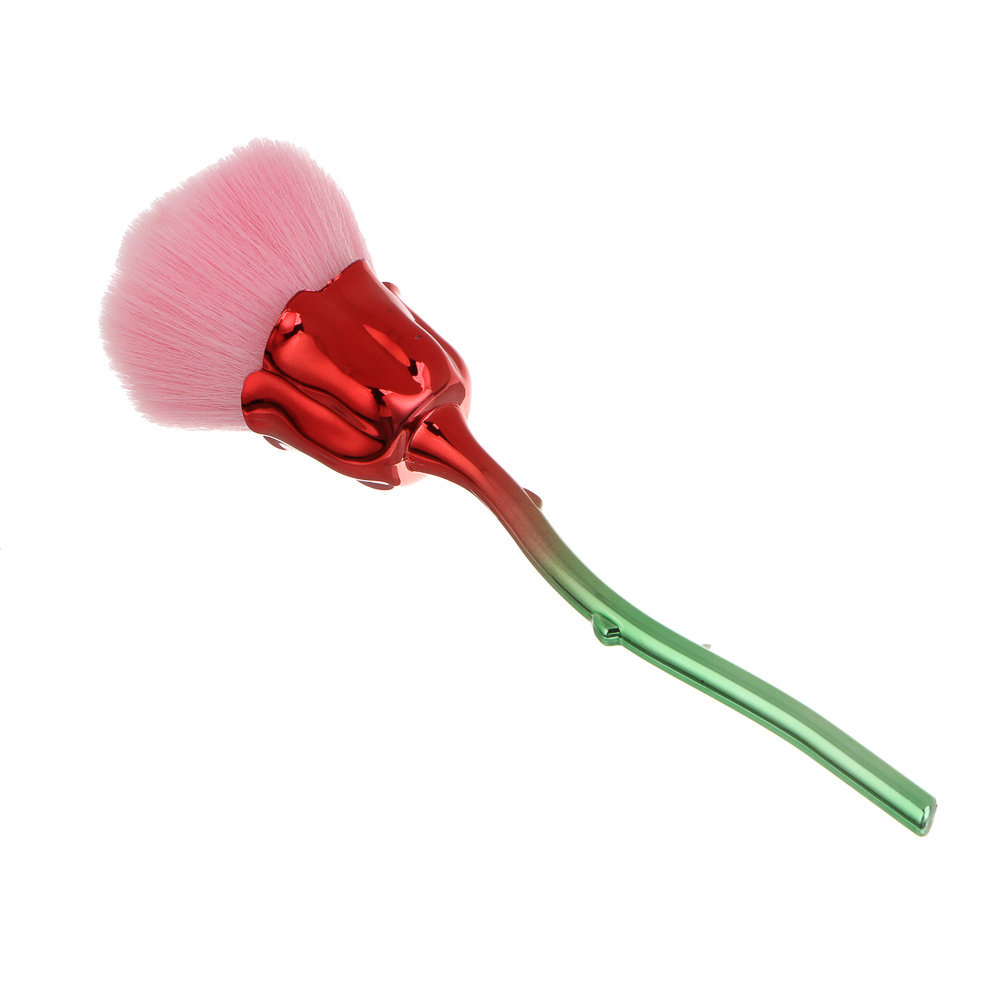 Кисть для румян и хайлайтера тм ЮНИLOOK La Rose, пластик, нейлон, 15,6см, 2 цвета, подар.уп., арт.№ 357-404