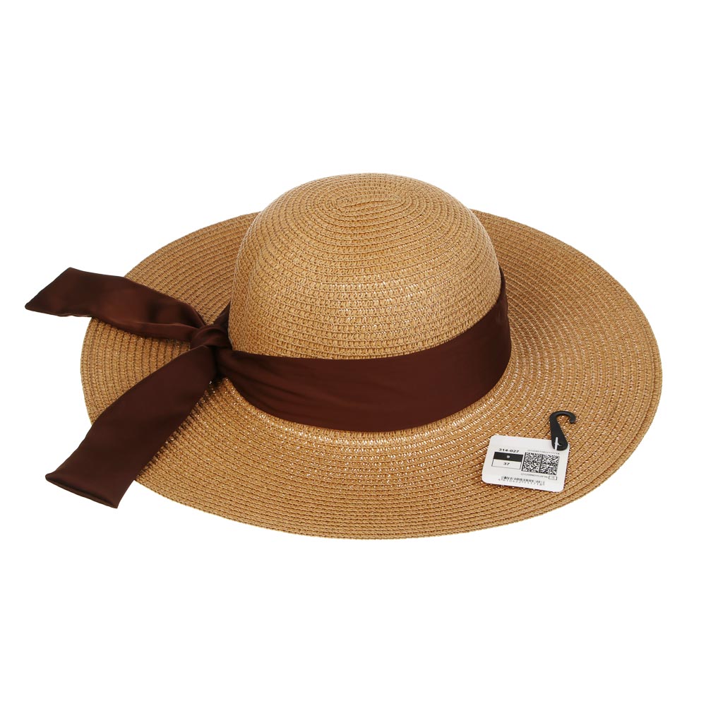 Шляпа женская с бантом, р.58, 100% целлюлоза, тм GALANTE, разноцветная, #1, арт.№ 314-027