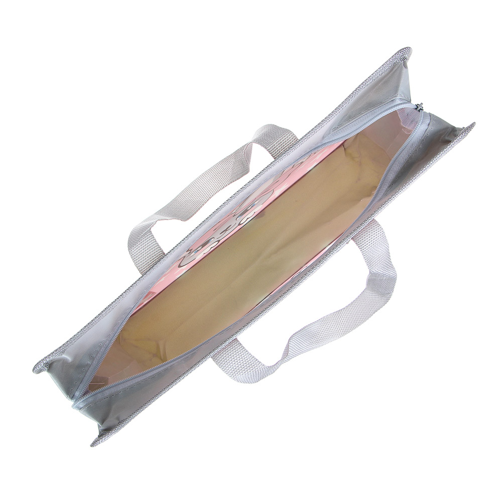 ЗАЙЧИК Папка для тетрадей 33,5x26см, для A4, расширение 8 см, молния сверху, ручки, пластик, арт.№ 236-082