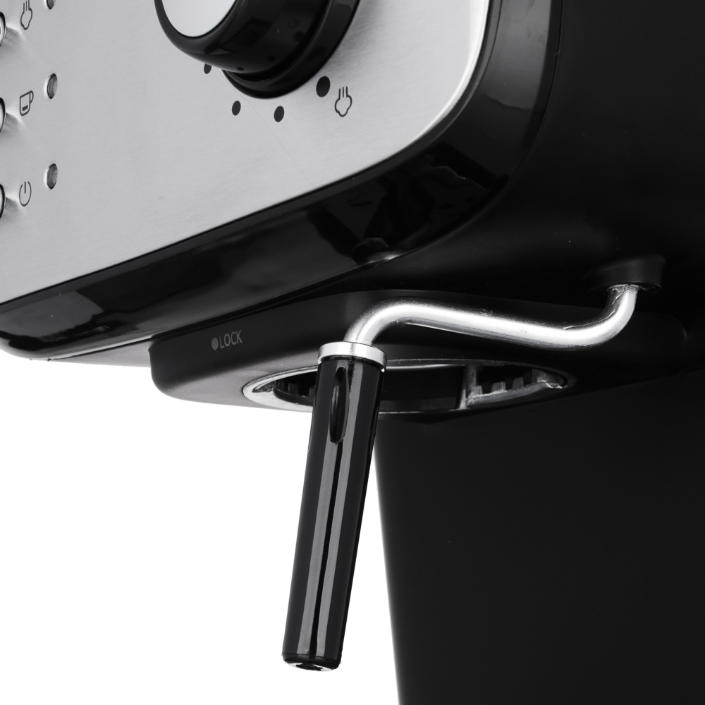 LEBEN Кофеварка рожкового типа, 15бар, на 2 кружки, 1,2л, 850Вт, пластик, нерж. сталь, арт.№ 286-037