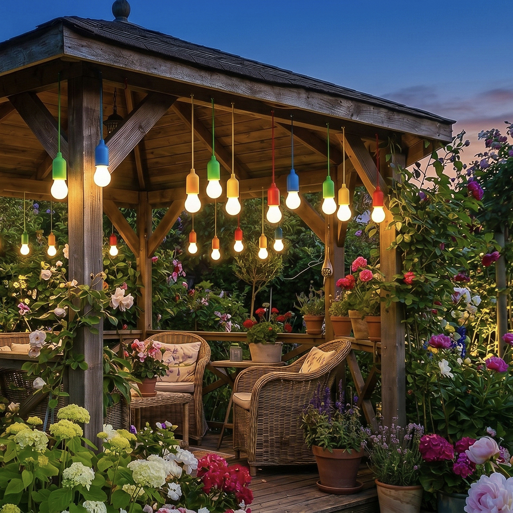 INBLOOM Фонарь садовый 15х5см, 1.1м, 3хААА, 1LED*белый, пластик, арт.№ 810-005