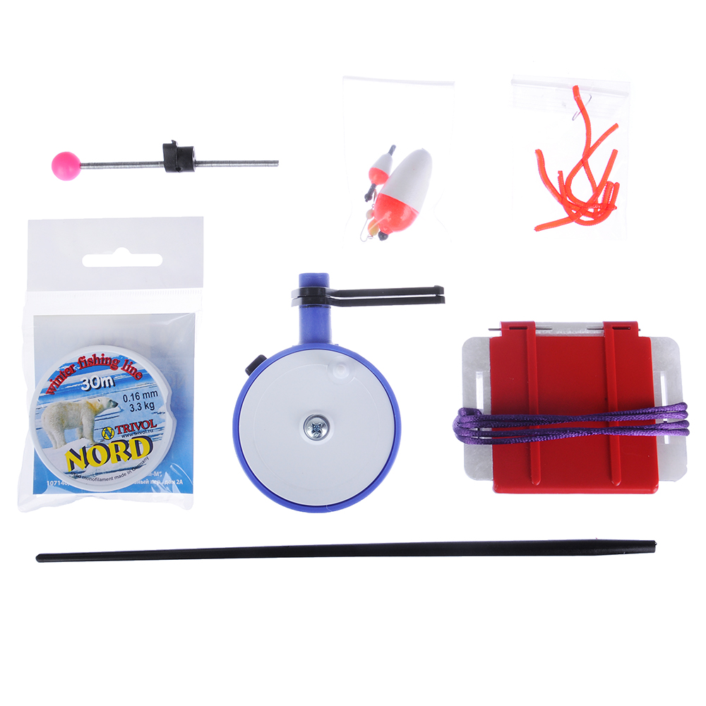 AZOR FISHING Набор для зимней рыбалки спортивный, 9 предметов, арт.№ 126-021
