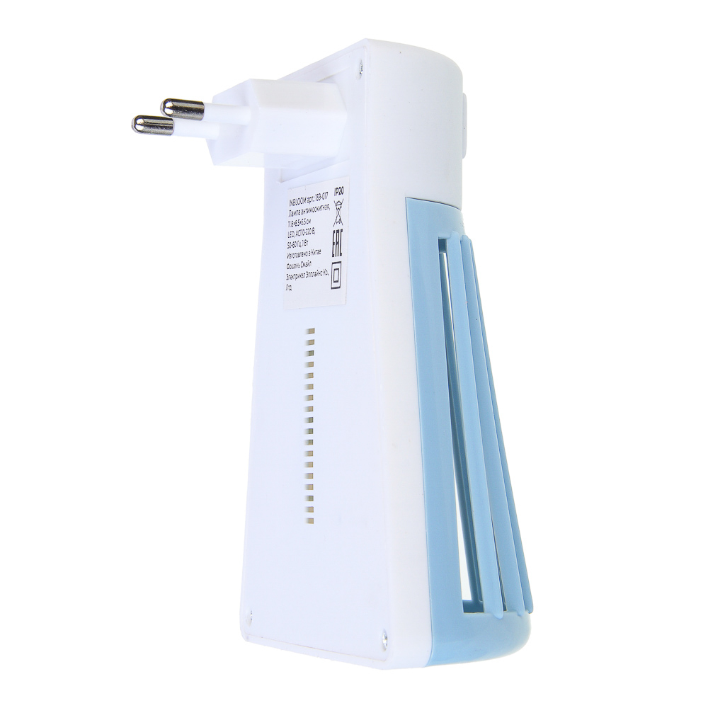 Лампа антимоскитная тм INBLOOM, 11.8x8.5x6.5см, PP, 1W, AC110-220V, 50-60HZ, арт.№ 159-017