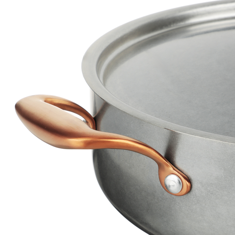 Ivlev Chef Ladoga Кастрюля 28х8см 4,5л, с нерж. крышкой, индукция, нерж.сталь 18/10, арт.№ 822-258