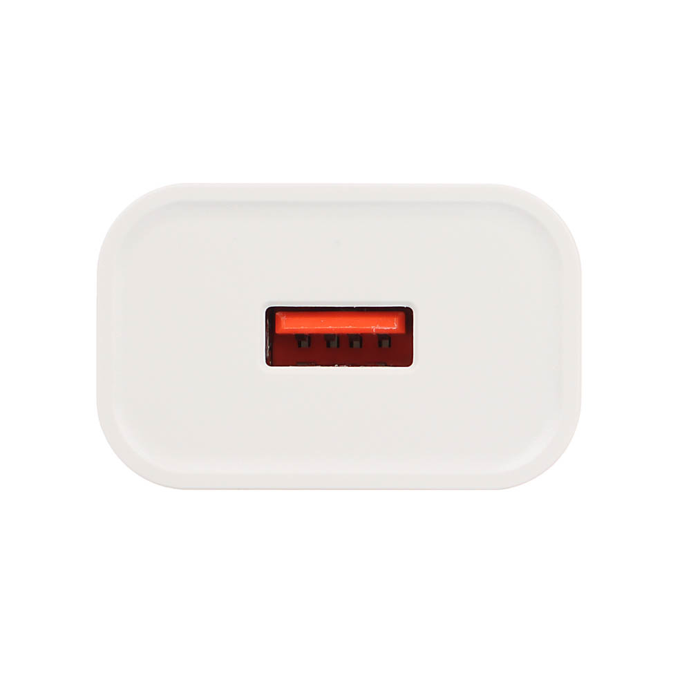 Сетевое зарядное устройство с кабелем BY Simple 18Вт,USB-A QC,каб Type-С,3А,100см,110-240В,белый, арт.№ 916-409