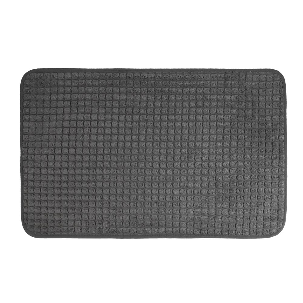 Набор ковриков для ванной  тм VETTA Corn, сетка кукурузная 250г/м², 60х40см+80х50см, серый, арт.№ 462-836