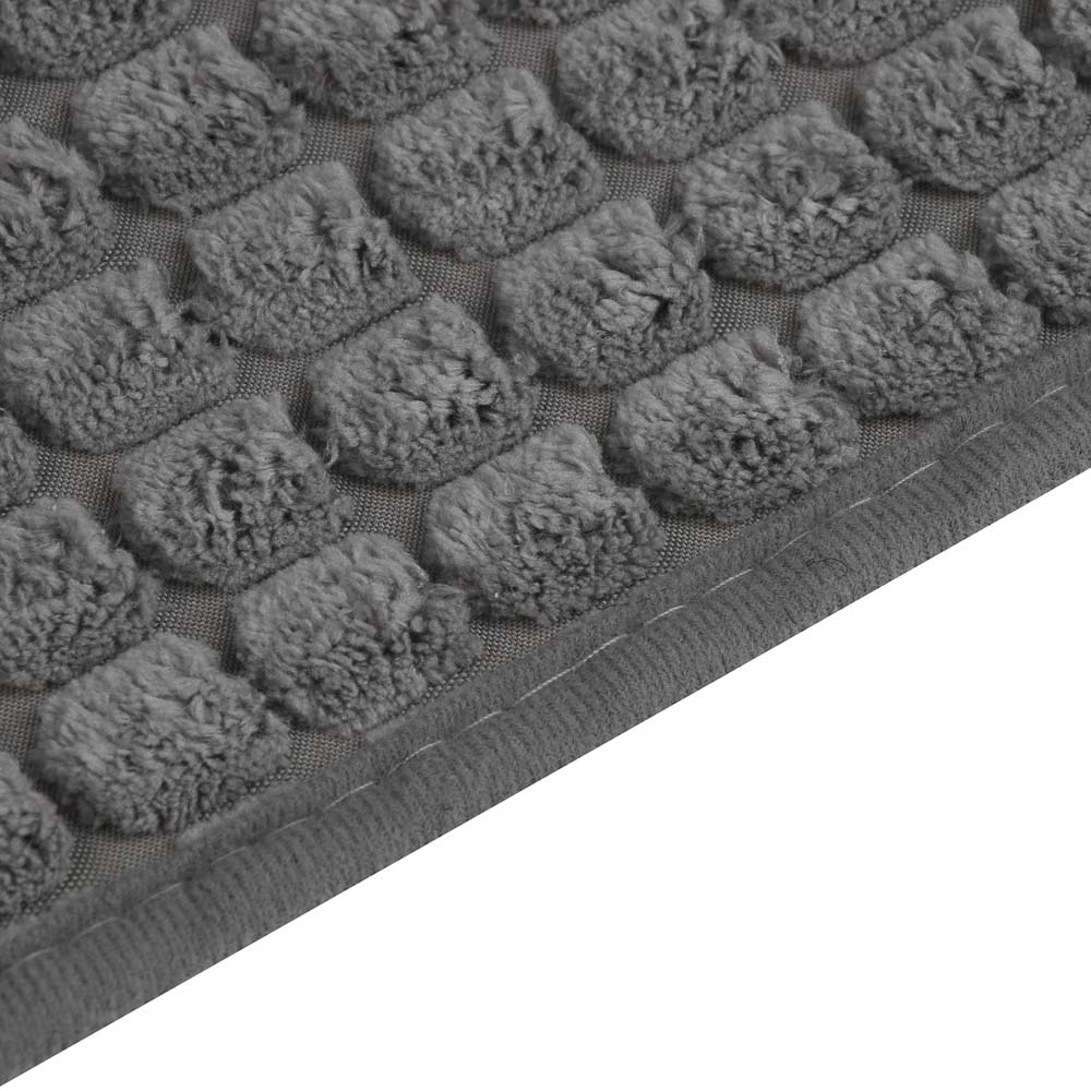 Набор ковриков для ванной  тм VETTA Corn, сетка кукурузная 250г/м², 60х40см+80х50см, серый, арт.№ 462-836