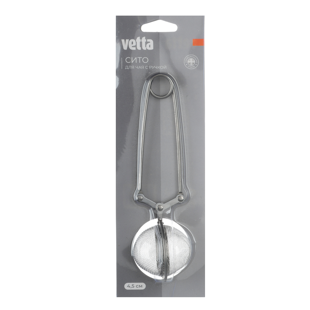 VETTA Ситечко для чая с ручкой 4,5см, нерж.сталь, арт.№ 886-004