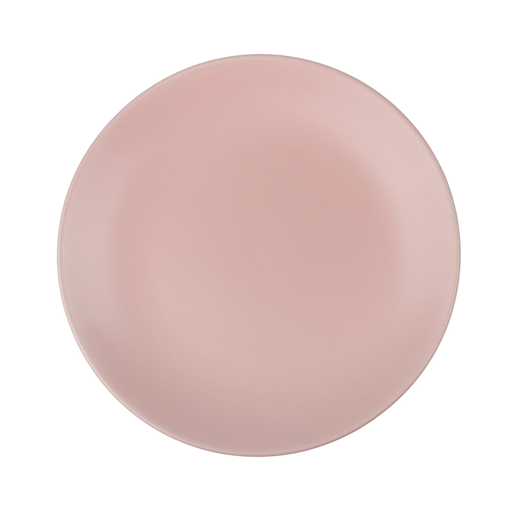 Тарелка закусочная 19см, тм MILLIMI розовый, керамика, арт.№ 824-278