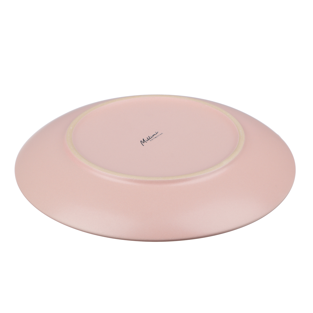 Тарелка закусочная 19см, тм MILLIMI розовый, керамика, арт.№ 824-278
