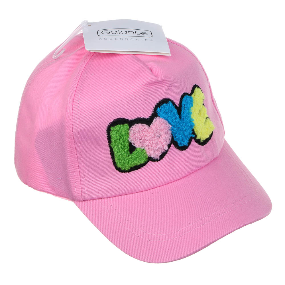 GALANTE Кепка детская, р.54, 30% хлопок, 70% полиэстер, розовый, ВЛ25-03, #3, арт.№ 314-938